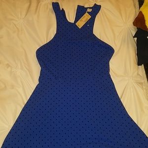 Blue skater dress